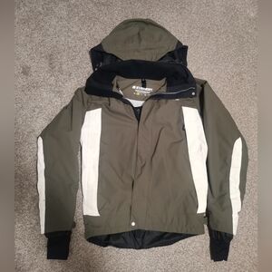 Everest Men's Olive and White Performance Jacket